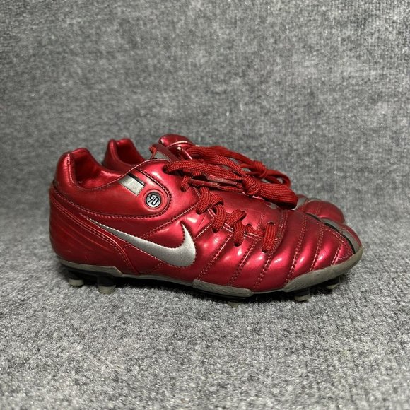 Nike Other - Nike Total 90 Shift Soccer Cleats Youth Size 2.5 Red Leather Rare Vintage 2006